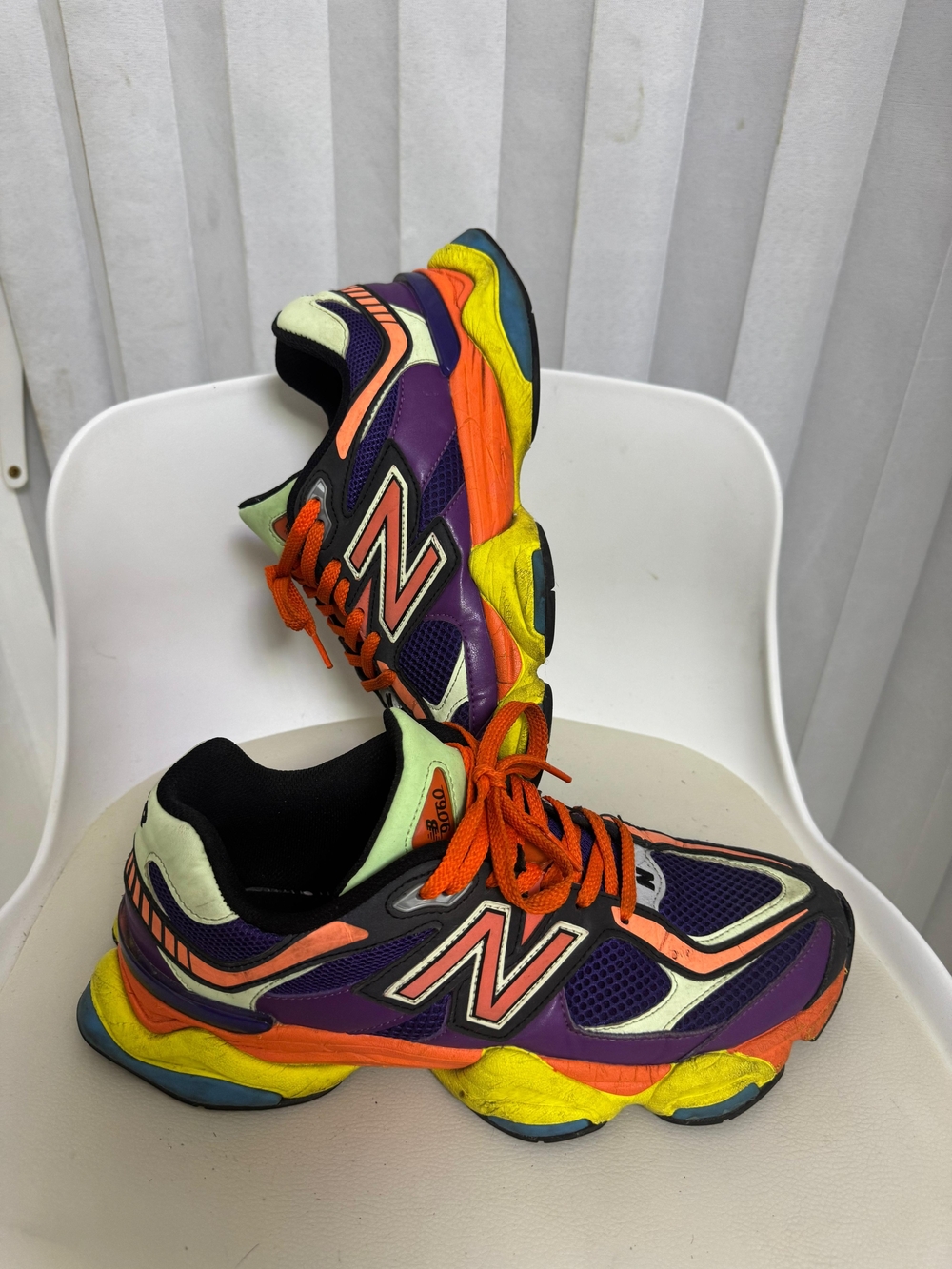 New Balance Multicolor Running Sneakers - Purple, Orange, Yellow